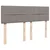 Vidaxl Box spring postelja z vzmetnico taupe 140x190 cm blago