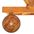Vrtna ležaljka za sunčanje s jastukom masivno bagremovo drvo