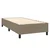 Vidaxl Box spring postelja z vzmetnico LED taupe 90x200 cm blago