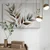 Slika minimalistični listi v boho dizajnu - 120x80