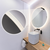 Stensko ogledalo LED 80cm ROUND BLUETOOTH