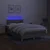 Vidaxl Box spring postelja z vzmetnico LED sv. siva 120x200 cm blago
