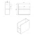 LOREA omarica z dvojnim umivalnikom 181x46x51,5cm (80+20+80cm), hrast alabama/bela mat - Rjava - 181x46x51,5 cm - Sapho - LOREA - 24 - MDF/laminat - 1810 - 460 - 515 - 14