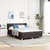 vidaXL vidaXL Box Spring postelja z vzmetnico - Temno rjava, 140x200 cm, Tkanina, (22051076)