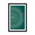 Plakat s paspartujem ročno naslikana Mandala - 30x45 white