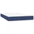 vidaXL Box spring postelja z vzmetnico moder 120x200 cm blago