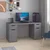 Hanah Home radni sto Alen 150cm 2 Drawer 2 Cabinet, 150 cm, antracit