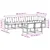 Set vanjskih sofa s jastukom 8 pcs Prirodna i crna