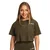 GymBeam Women‘s Limitless Cropped T-Shirt Espresso