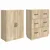 Set ormara 2 pcs Hrast sonoma 66 x 34,5 x 87 cm