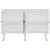 Wallity Komoda Carbin 120x80x30cm Belo-Zlatna