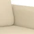 Vidaxl Kavč dvosed krem 140 cm blago