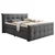MID.YOU POSTELJA BOXSPRING 160 cm  x 200 cm , tekstil, leseni material antracit