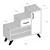 Hanah Home Retro Sonoma (746JUG3985) Cipelarnik, Braon-Bela