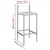 3-dijelni vrtni barski set sivi od poliratana i drva bagrema