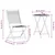 Vidaxl Zložljiv bistro set 3 szt. Rjava Masiven les akacije