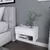 Hanah Home Jamot Noćni stočić, 44.6x29x31.9cm, Beli