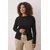 Trendyol Curve Ženska bluza Tbbaw26Af00028, Crna