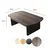 Hanah Home Klub sto Theseus, 105x35x60 cm, Braon