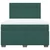 Vidaxl Box spring postelja z vzmetnico temno zelen 140x190 cm žamet