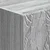 Kreveta Siva Sonoma 33 x 34,5 x 90 cm Konstruirano drvo