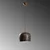 Opviq Luster YOZGAT-N-1409-RETRO, 24-114cm, O23 cm, E27, Tamnosivi