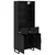 Highboard 2 pcs Crni hrast 69,5 x 34 x 180 cm Konstruirano drvo