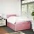 Vidaxl Box spring postelja z vzmetnico roza 120x190 cm žamet