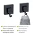 WENKO 71448800 - Kukica VACUUM-LOC QUADRO ED 6x7 cm crna