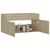 shumee Vanity Unit hrast sonoma 90x38,5x46 cm iverne plošče