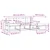 Set vanjskih sofa s jastukom 4 pcs Prirodna i antracit