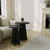 Hanah Home Klub sto Mushroom 2 40x50x40cm Crni