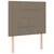 Vidaxl LED posteljno vzglavje taupe 80x5x118/128 cm blago