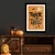 WallXpert uramljena slika 3752HALCT-003, natpis Trick or Treat sa duhom i slepim miševima na narandžastoj pozadini, 37 x 52 cm, crni ram