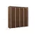 Vidaxl Garderobna omara s 4 predelki rjava 175x45x170 cm