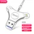 iDiskk USB Flash memorija, 128GB, USB 3.0, Type-C, Lightning, Srebrne boje