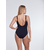 SUNFLAIR Enodelne kopalke temno modra/bela