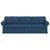 Vidaxl Kavč Modra 245 x 82 x 80 cm blago