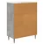 Kreveta Betonska siva 66 x 34,5 x 92 cm Konstruirano drvo