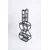 Hanah Home polica za knjige Trio, 29 cm, crna