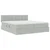 Krevet s od storage s madracem Svijetlo siva 100 x 200 cm