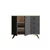HANAH HOME Waga Oak Anthracite komoda
