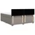Vidaxl Box spring postelja z vzmetnico taupe 180x200 cm blago