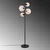 Opviq Podna lampa Benek-20-15-14513, 35x35x165 cm, IP20, Crno-roze