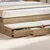 Posteljni predali s predalom Umetni hrast 160 x 36,5 x 16,5 cm