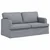Set sofe 2 pcs Svijetlo siva 162 x 80 x 85 cm tkanina