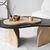 Hanah Home Klub sto Melted, 105x35x65 cm, Bež-crni