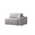 Atelier del Sofa Ugaona garnitura Pirlo 145x43x206cm Svetlosiva