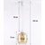 Brilagi - LED luster na sajli R GLASS 1xE27/60W/230V prečnik 14 cm bela/dimljeno braon