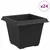 Kvadratna saksija za cvijeće 24 pcs Crna 33 x 33 x 26 cm